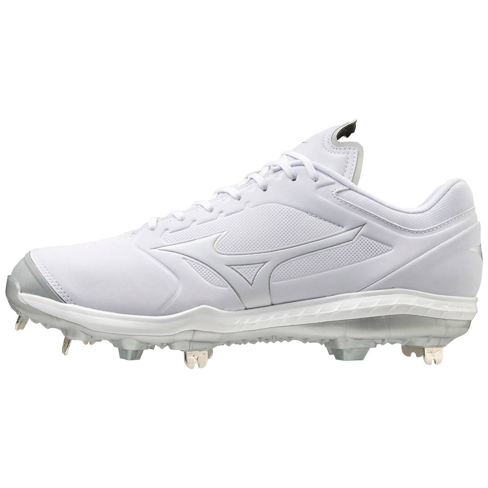 Scarpe Softball Mizuno Sweep 5 Basse Metal Donna - Bianche - 50213-JMEB